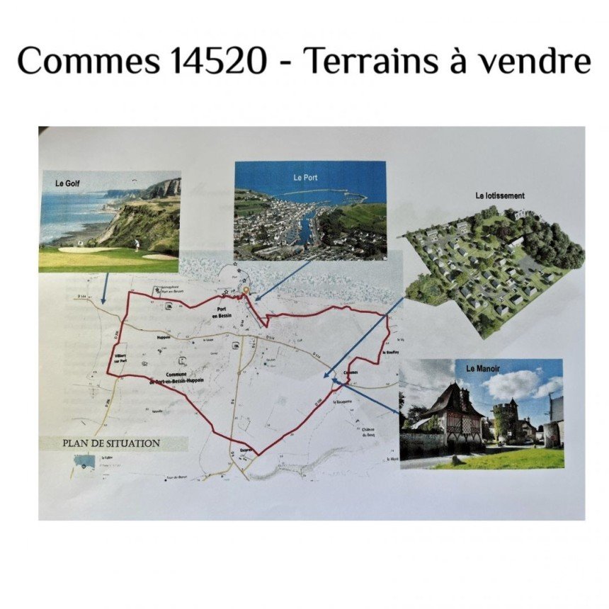 Terrain de 546 m² à Commes (14520)
