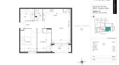 Apartment 3 rooms of 59 m² in Bourgoin-Jallieu (38300)