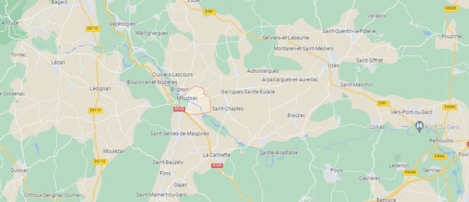 Land of 588 m² in Moussac (30190)