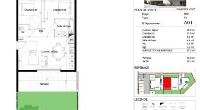 Apartment 3 rooms of 57 m² in Castelnau-le-Lez (34170)