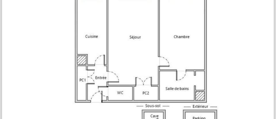 Apartment 2 rooms of 49 m² in Montreuil (93100)