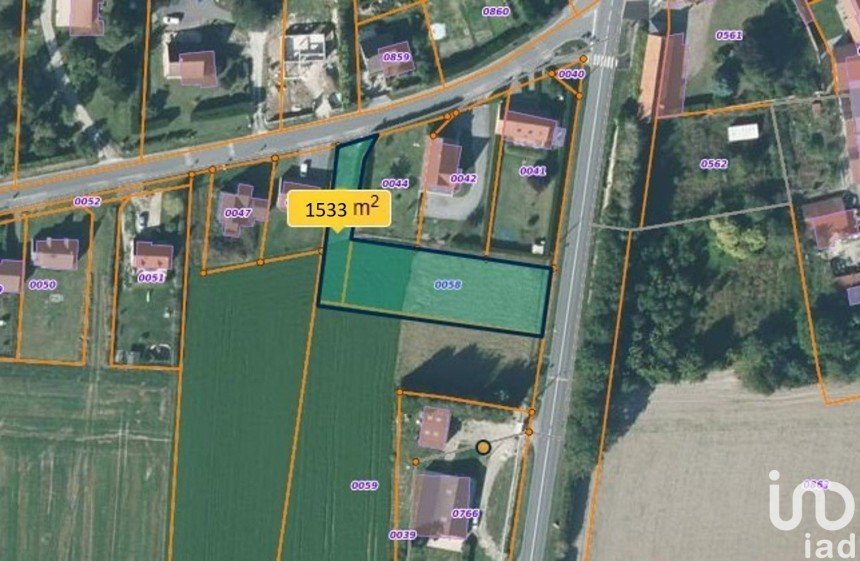 Land of 1,533 m² in Lor (02190)