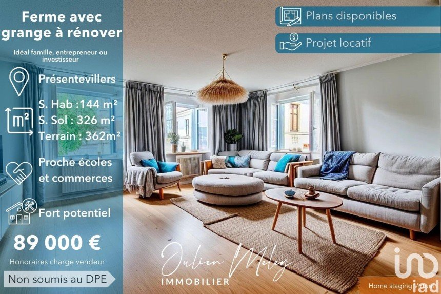 Farm 6 rooms of 326 m² in Présentevillers (25550)