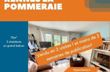 Apartment 4 rooms of 75 m² in Rennes (35200)