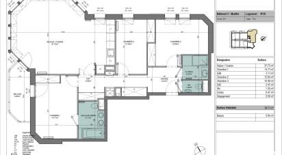 Apartment 4 rooms of 99 m² in Le Touquet-Paris-Plage (62520)
