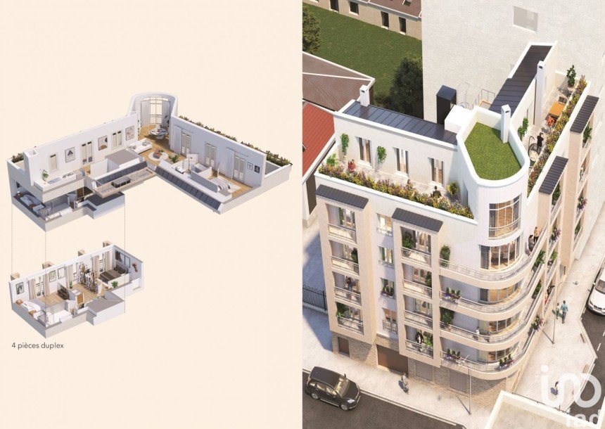 Apartment 4 rooms of 107 m² in Saint-Ouen-sur-Seine (93400)