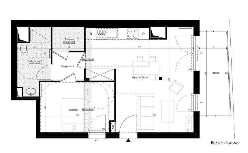 Appartement 2 pièces de 53 m² à Noisy-le-Grand (93160)