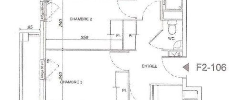 Apartment 4 rooms of 79 m² in Massy (91300)