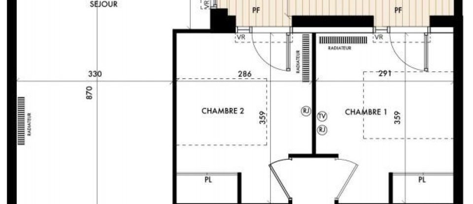 Appartement 3 pièces de 64 m² à Talence (33400)
