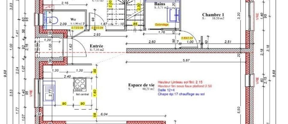 House 5 rooms of 120 m² in Le Cours (56230)