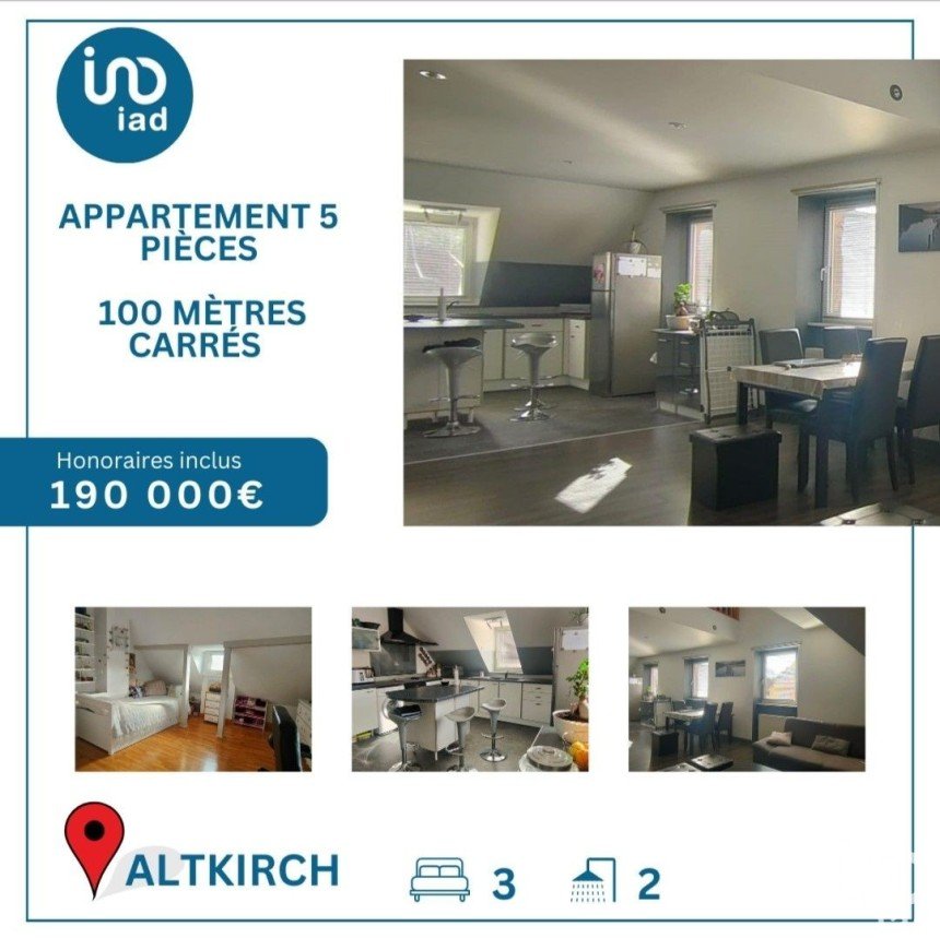 Appartement 5 pièces de 100 m² à Altkirch (68130)