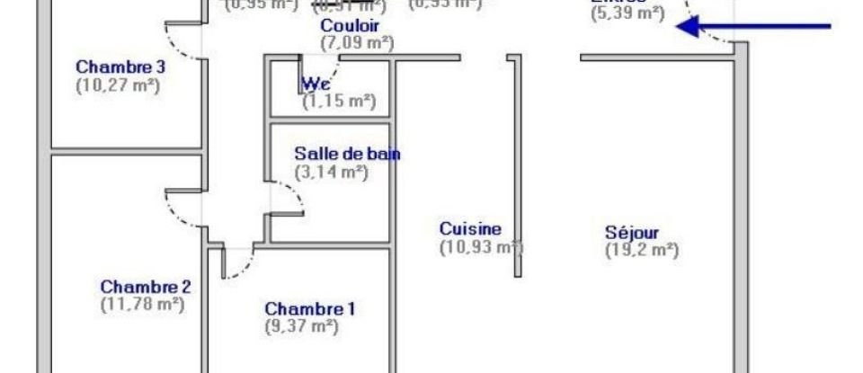 Apartment 4 rooms of 81 m² in Le Havre (76620)