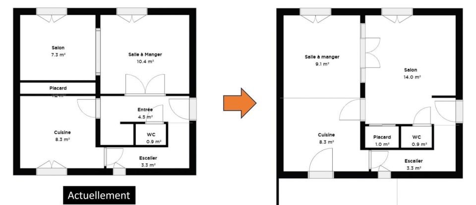 Maison 4 pièces de 70 m² à Chilly-Mazarin (91380)