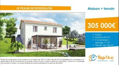 Terrain de 734 m² à Le Péage-de-Roussillon (38550)