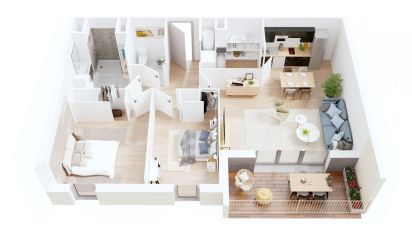 Appartement 2 pièces de 43 m² à Agen (47000)