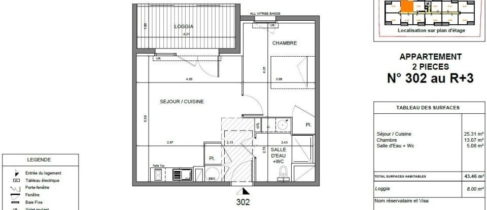 Apartment 2 rooms of 43 m² in Agen (47000)