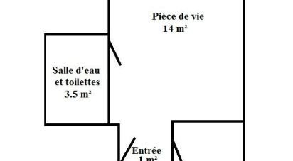 Appartement 2 pièces de 26 m² à Vire Normandie (14500)