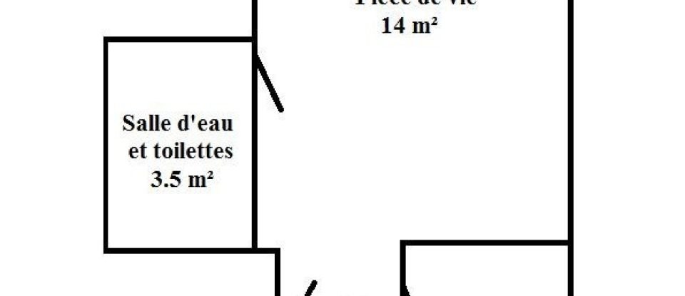 Appartement 2 pièces de 26 m² à Vire Normandie (14500)