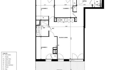 Appartement 4 pièces de 82 m² à Mimizan (40200)