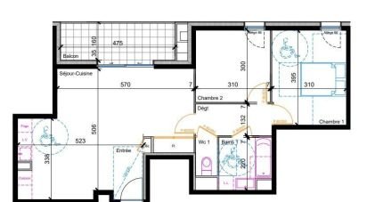 Appartement 3 pièces de 63 m² à Gaillard (74240)