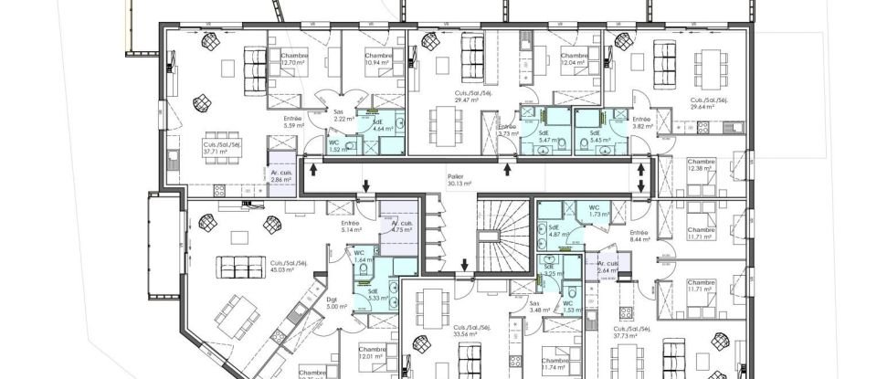 Appartement 4 pièces de 72 m² à Daoulas (29460)