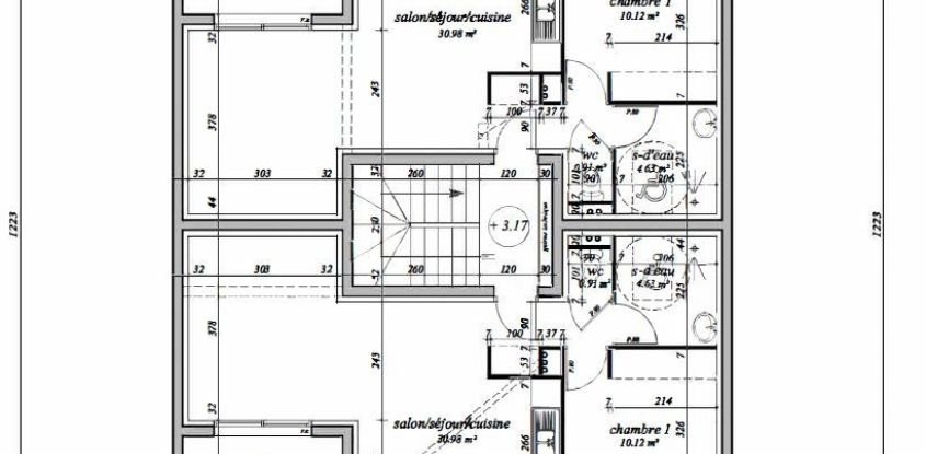 Appartement 2 pièces de 45 m² à Toulouges (66350)