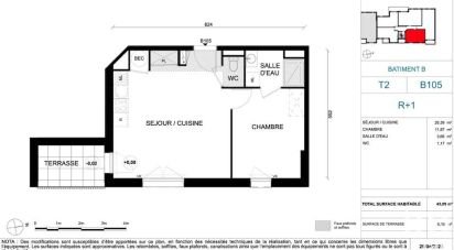 Apartment 2 rooms of 47 m² in Les Sables-d'Olonne (85100)