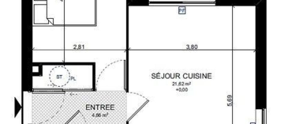 Apartment 2 rooms of 43 m² in Sanary-sur-Mer (83110)