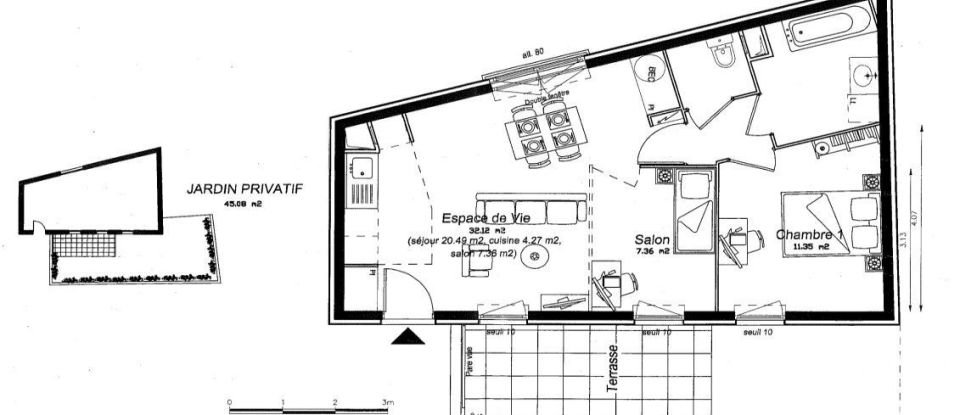 Appartement 2 pièces de 53 m² à Ermont (95120)