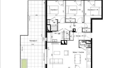 Appartement 4 pièces de 92 m² à Sciez (74140)