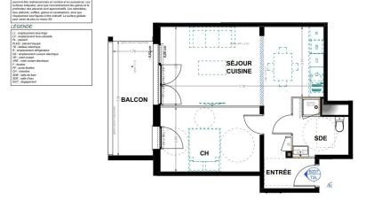 Apartment 2 rooms of 48 m² in Pau (64000)