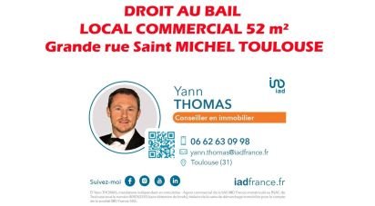 Right to lease of 52 m² in Toulouse (31400)