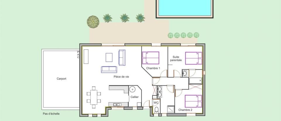 Maison 4 pièces de 125 m² à Flaugeac (24240)