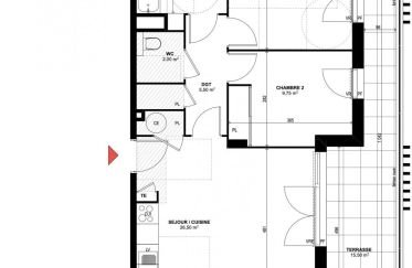 Apartment 3 rooms of 61 m² in Rognac (13340)