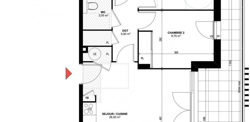 Apartment 3 rooms of 61 m² in Rognac (13340)