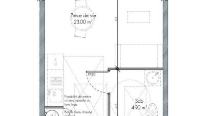 Appartement 1 pièce de 27 m² à Cabourg (14390)
