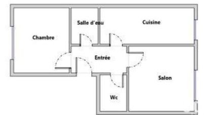 Apartment 3 rooms of 43 m² in Plougastel-Daoulas (29470)