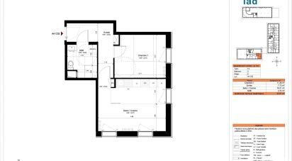 Apartment 2 rooms of 42 m² in Versailles (78000)