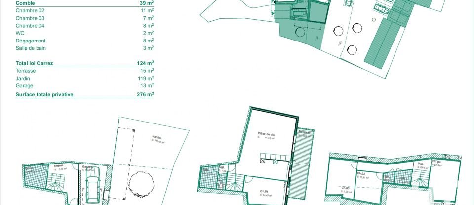 Appartement 5 pièces de 124 m² à Bernin (38190)