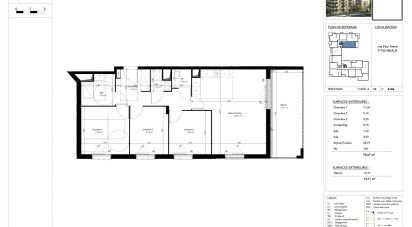 Appartement 4 pièces de 75 m² à Nanteuil-lès-Meaux (77100)
