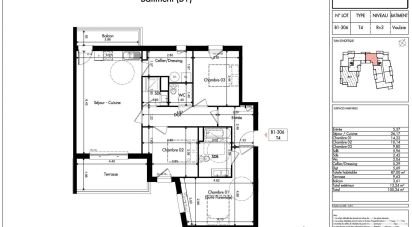 Apartment 4 rooms of 87 m² in Provins (77160)