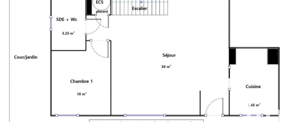 Duplex 4 rooms of 80 m² in Bondy (93140)