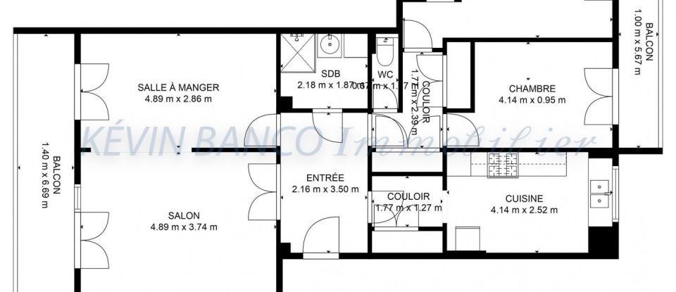 Apartment 4 rooms of 90 m² in Rambouillet (78120)
