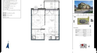 Appartement 2 pièces de 36 m² à Cabourg (14390)