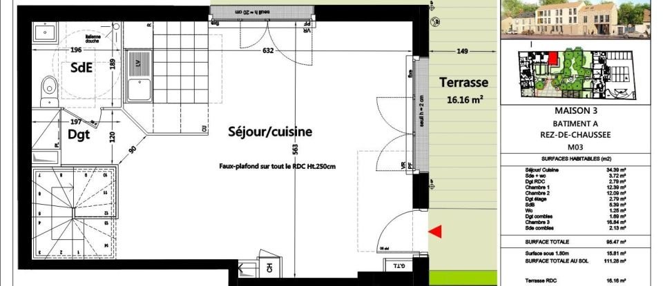 Maison 4 pièces de 95 m² à Rambouillet (78120)