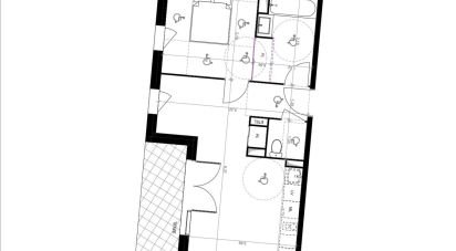 Apartment 2 rooms of 42 m² in Saint-Just (34400)
