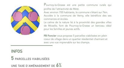 Land of 710 m² in Pournoy-la-Grasse (57420)