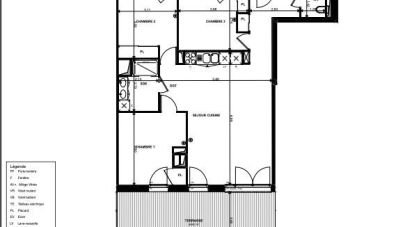 Apartment 4 rooms of 82 m² in Mimizan (40200)