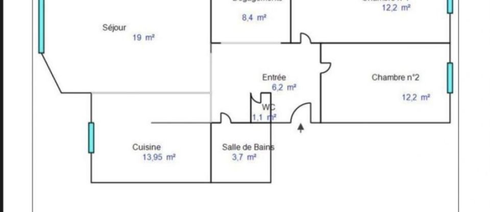 Apartment 3 rooms of 77 m² in Saint-Étienne (42000)
