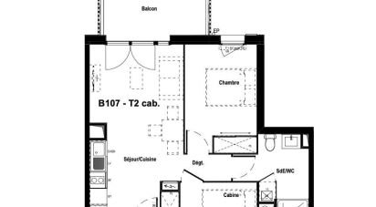 Appartement 2 pièces de 45 m² à Biscarrosse (40600)
